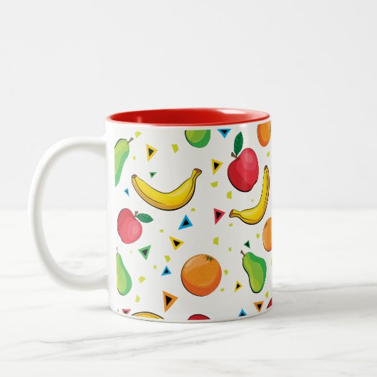 Tasse d'impression d'amusement de fruit frais (Gauche)