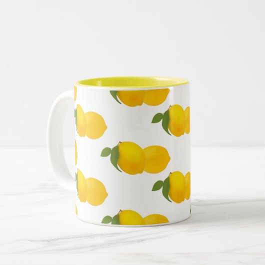 Tasse d'impression de citron (Devant gauche)