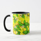 Tasse d'impression de citron sur le jaune (Gauche)
