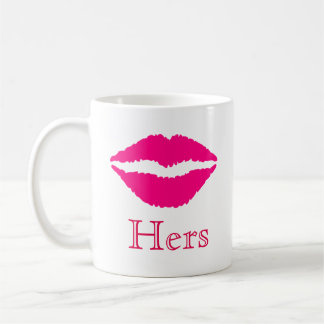 Tasse d'impression de rouge à lèvres