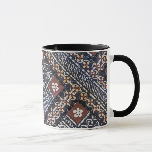 Tasse d'impression de tissu de Tapa des Fidji (Droite)