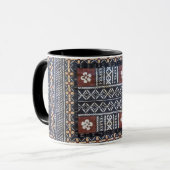 Tasse d'impression de tissu de Tapa des Fidji (Devant gauche)