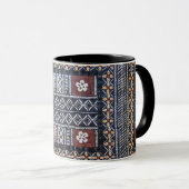 Tasse d'impression de tissu de Tapa des Fidji (Devant droit)