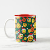 Tasse d'impression d'Emoji de Noël (Gauche)