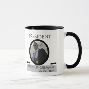 TASSE D'INAUGURATION DE PRÉSIDENT BARACK OBAMA