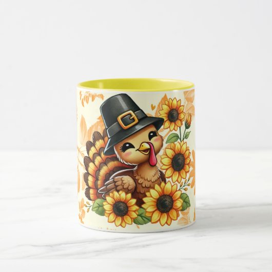 Tasse dinde tournesol  (Centre)