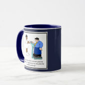 Tasse d'infirmière drôle - Bande dessinée de poids (Devant gauche)