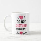 Tasse d'infirmière drôle Mode Infirmière Activé Ca (Gauche)