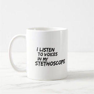 Tasse d'infirmière - j'écoute des voix dans mon