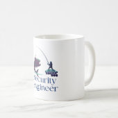 Tasse d'ingénieur en sécurité – Attraper les cyber (Devant droit)