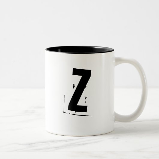 Tasse d'initiale/monogramme de "Z" (Droit)