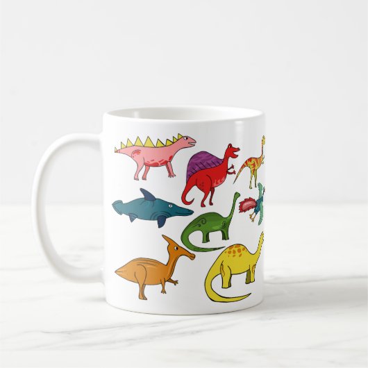 tasse dinosaure, types de dinosaure, cadeau dinosa (Gauche)