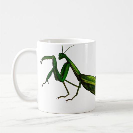 Tasse d'insecte, vert de mante de prière (Gauche)