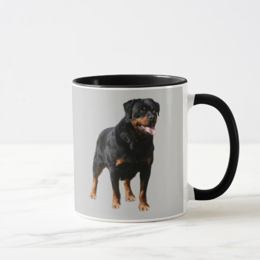 Tasse d'intelligence de rottweiler, loyale et (Droite)