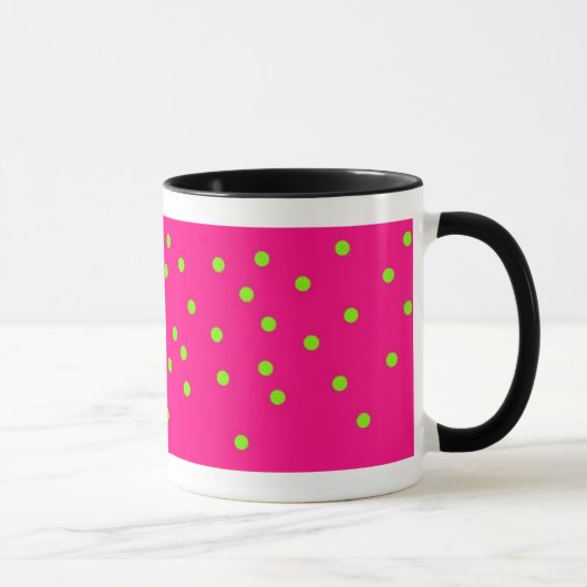 TASSE D'INTIAL POINTILLÉE PAR POLKA (Droite)