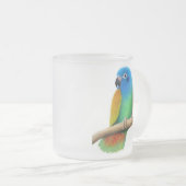 Tasse dirigée bleue de perroquet de Pionus (Devant droit)
