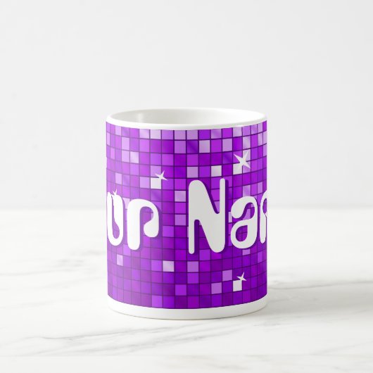 Tasse Disco Carreaux pourpre 'Your Name' (Centre)