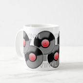 Tasse disque vinyle classique (Devant gauche)