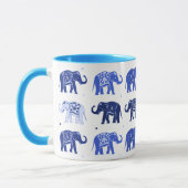 Tasse d'objet superflu bleu et (Gauche)