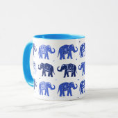 Tasse d'objet superflu bleu et (Devant gauche)