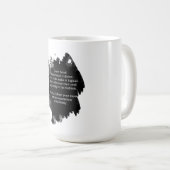 Tasse d'obsessions de citation de Franz Kafka (Devant droit)