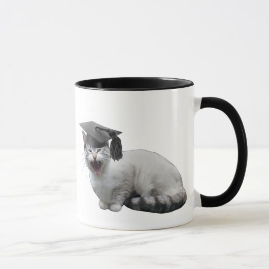 Tasse d'obtention du diplôme de chat (Droite)