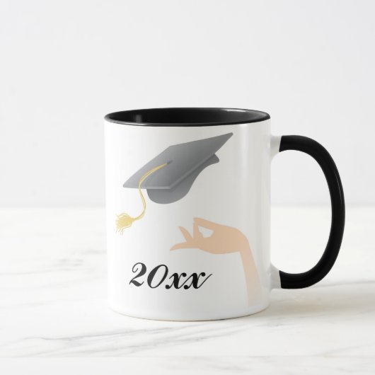 Tasse d'obtention du diplôme de panneau de mortier (Droite)