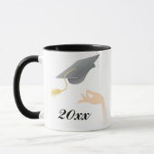 Tasse d'obtention du diplôme de panneau de mortier (Gauche)