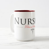 Tasse d'obtention du diplôme d'étudiant de soins (Devant gauche)