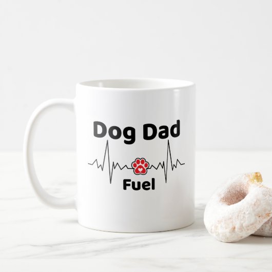Tasse Dog Dad Fuel (Avec donut)