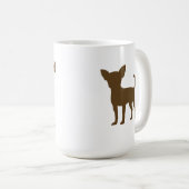 Tasse Dog Mama - Alimentée par le café et les câli (Devant droit)