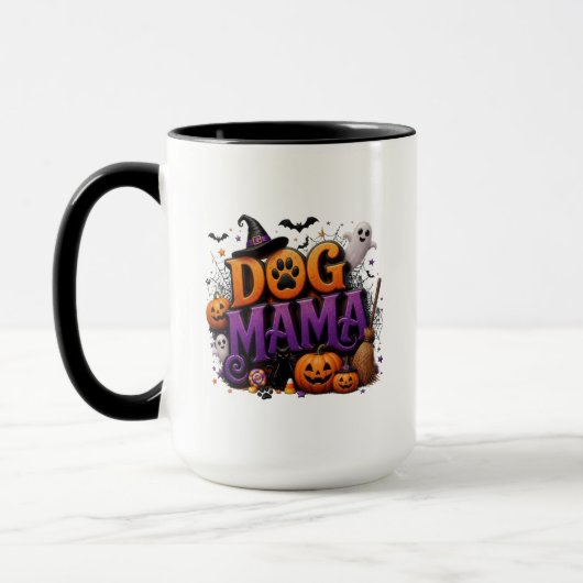 Tasse Dog Mama Halloween (Gauche)