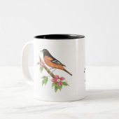 Tasse d'oiseau de Baltimore Oriole (Devant gauche)