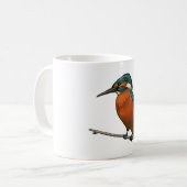 Tasse d'oiseau de martin-pêcheur (Devant gauche)