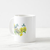 Tasse d'oiseau - geai bleu (Devant gauche)