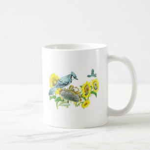 Tasse d'oiseau - geai bleu