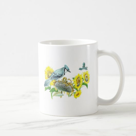Tasse d'oiseau - geai bleu (Droite)