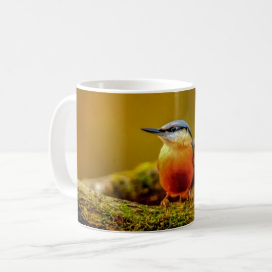 Tasse d'oiseaux - sittelle (Devant gauche)