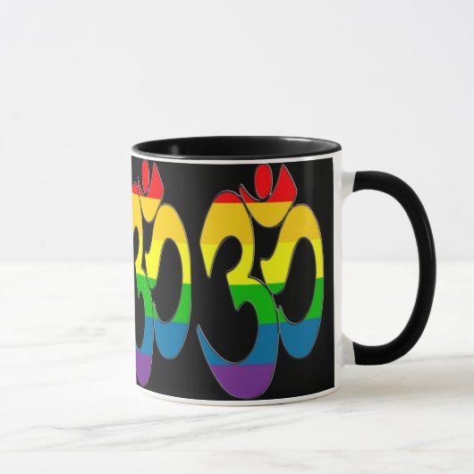 Tasse d'OM d'arc-en-ciel (Droite)