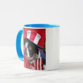 Tasse d'Oncle Sam de Boston Terrier (Devant gauche)