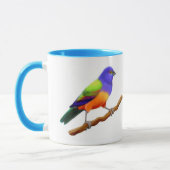 Tasse donnante un petit coup peinte de sonnerie (Gauche)