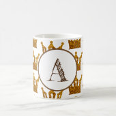 Tasse d'or de classique de couronne de monogramme (Centre)