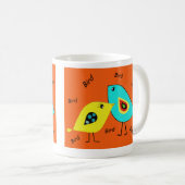 Tasse d'orange d'oiseau d'oiseau (Devant droit)
