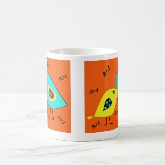 Tasse d'orange d'oiseau d'oiseau (Centre)