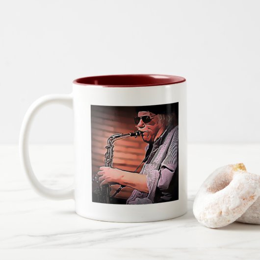 Tasse d'orchestre de folie d'alto de Richie Cole (Avec donut)
