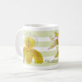 tasse d'orchidée avec le hazuki logo2 de café (Devant gauche)