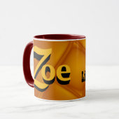 Tasse d'origine de signification et de nom de Zoe (Devant gauche)