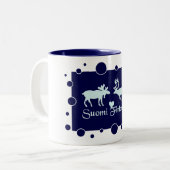 Tasse d'orignaux et de renne de la Finlande (Devant gauche)