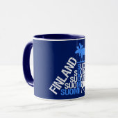 Tasse d'orignaux et de renne de la Finlande - (Devant gauche)