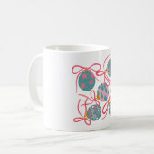 Tasse d'ornement de Noël pastel (Devant gauche)